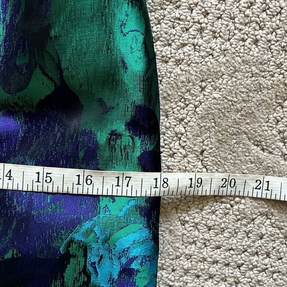 Anthropologie Leifsdottir Water Garden Black Lace & Teal Floral Sheath Size 0 - Picture 11 of 15